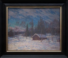 Crepúsculo invernal - Una escena cautivadora del artista de Cornualles Charles Cardale Luck