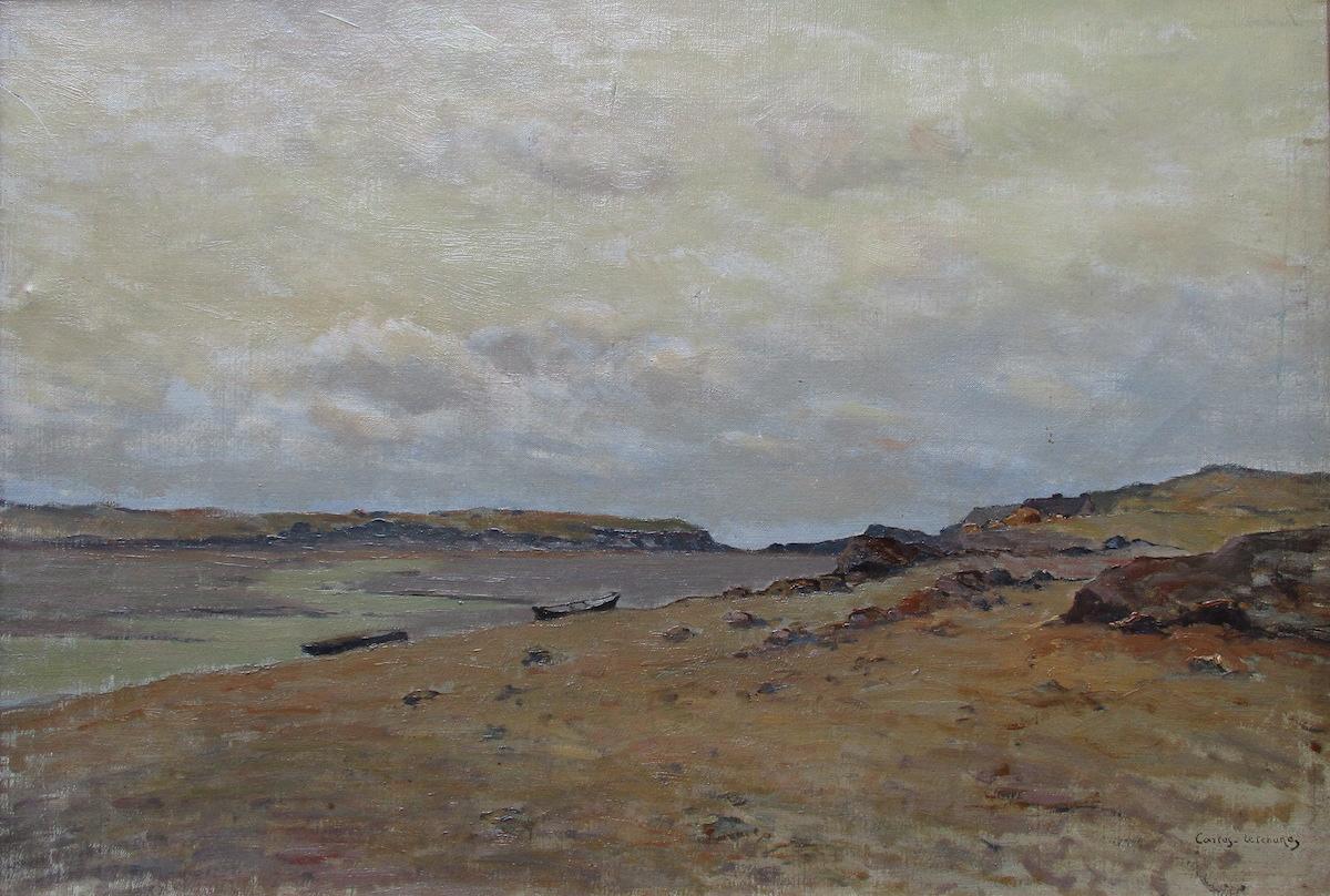 Charles Carlos-Lefebuvre Landscape Painting - The Somme Bay, France