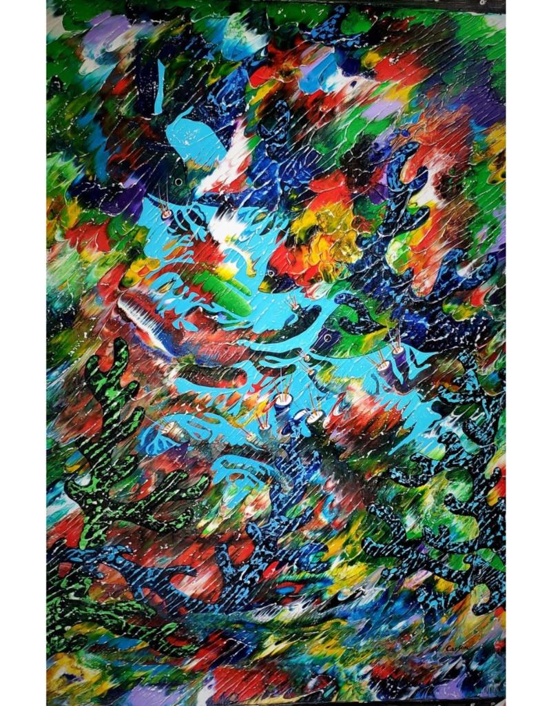 Charles Carson Abstract Painting - Douce Brise Océanique