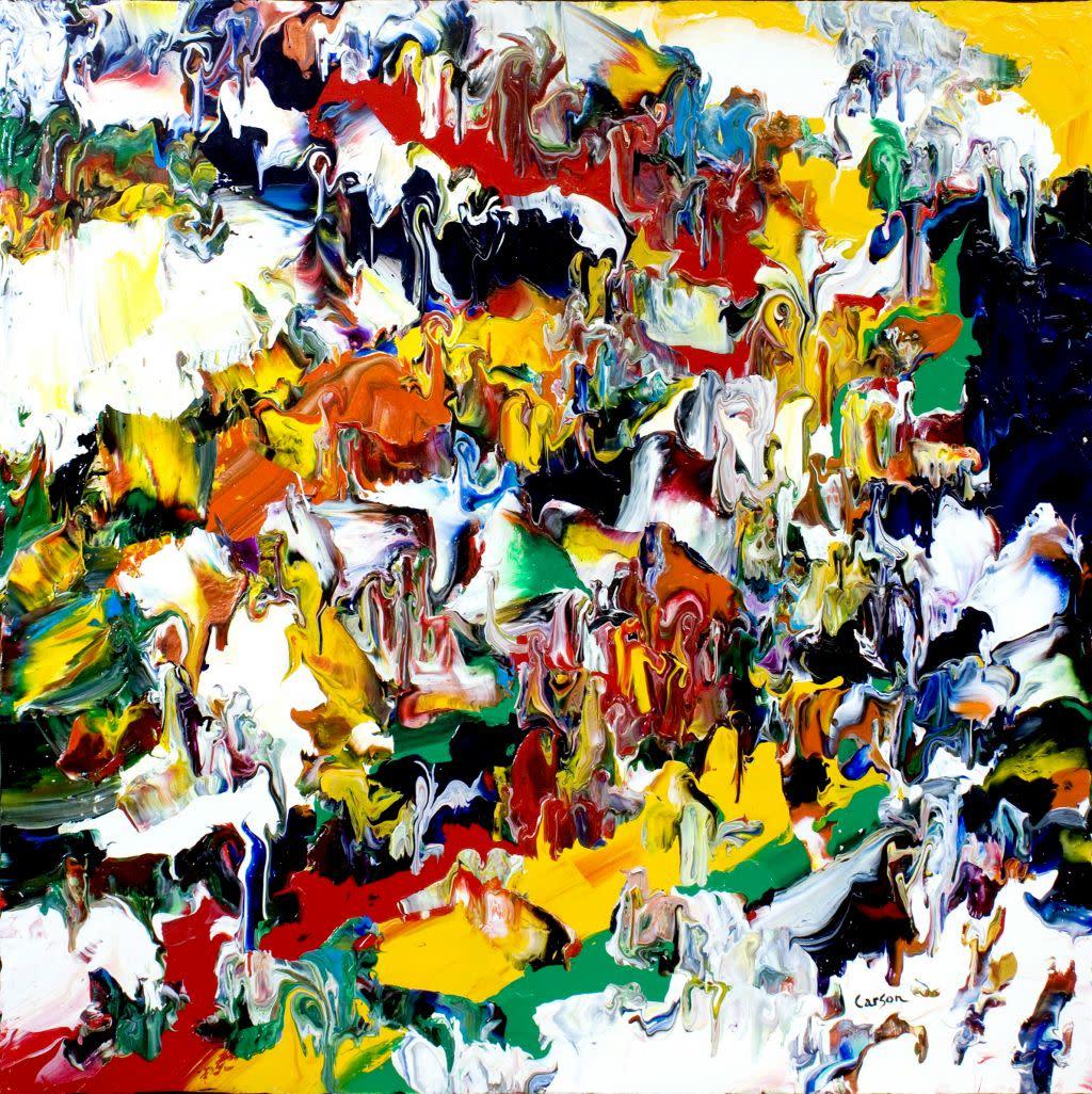 Abstract Painting di Charles Carson - Poésie En Haut Couleur