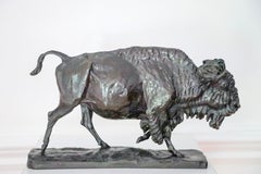 Buffalo oder Bison aus Bronze von Charles Rumsey