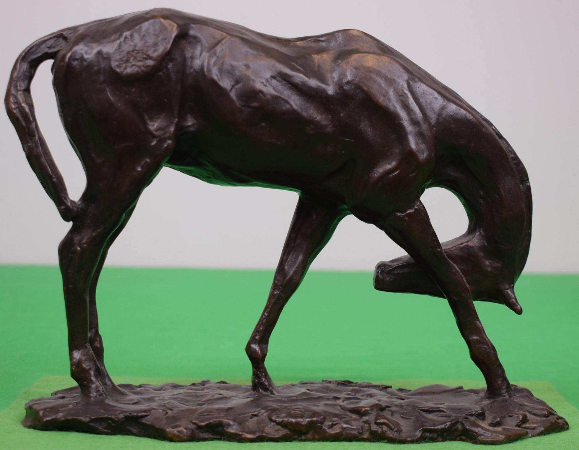 Charles Cary Rumsey (American, 1879-1922) Colt Scratching Bronze Sculpture For Sale 1