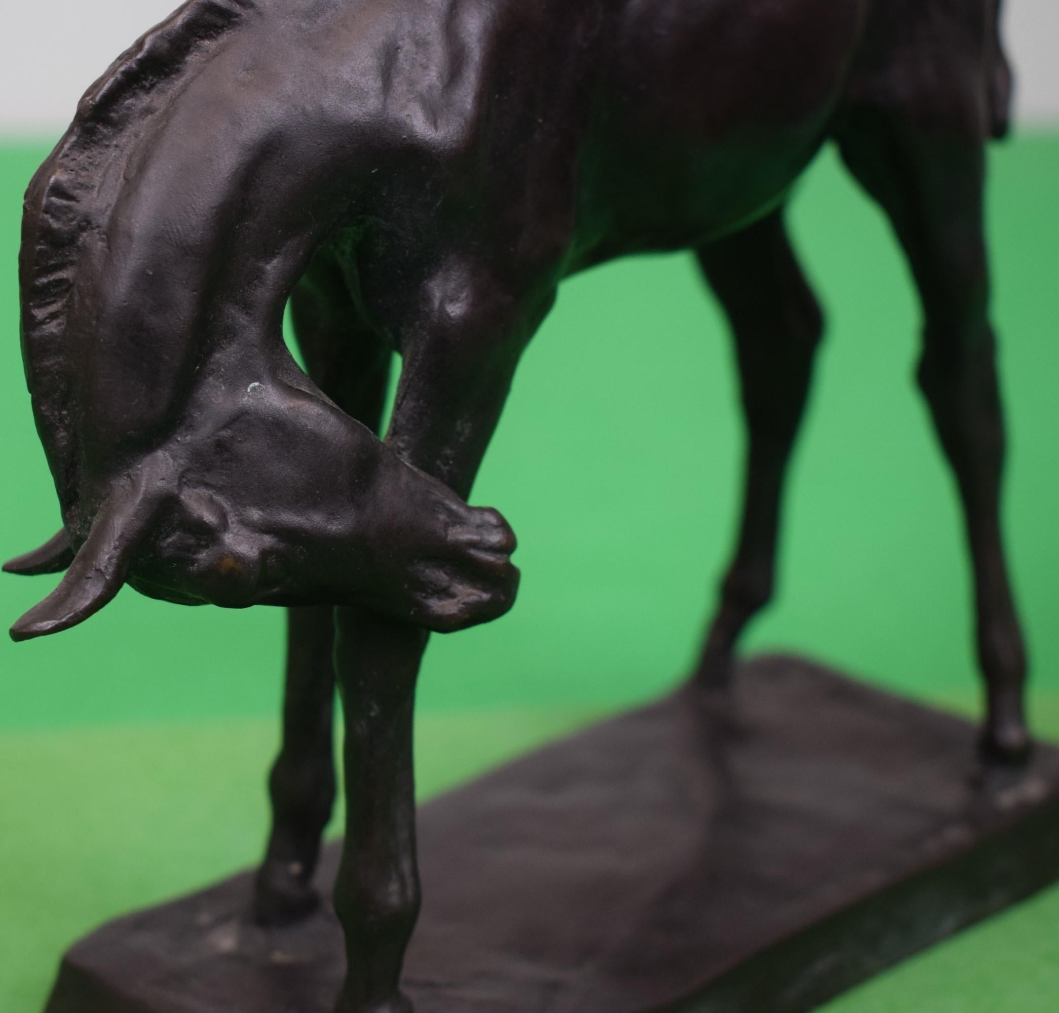 Charles Cary Rumsey (American, 1879-1922) Colt Scratching Bronze Sculpture For Sale 2