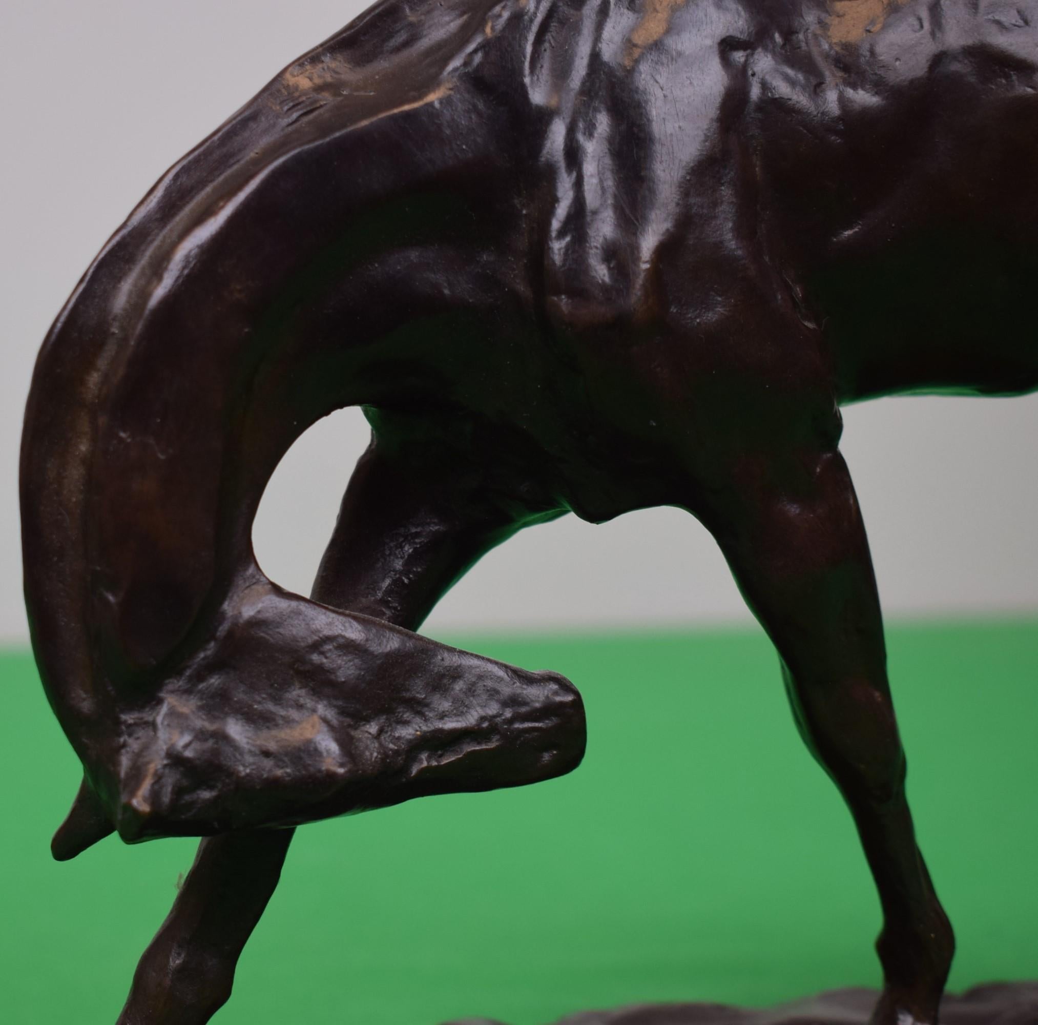 Charles Cary Rumsey (American, 1879-1922) Colt Scratching Bronze Sculpture For Sale 2