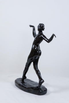 Dancing Nude Bronze of a Woman  "Femme Dansant, 1910"