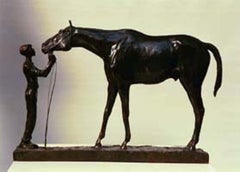 Good and Plenty, A Racehorse and his Groom  