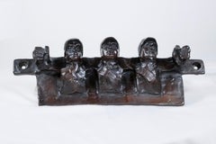 Jockey Pipe Rack in Bronze A Bronze by Charles Rumsey