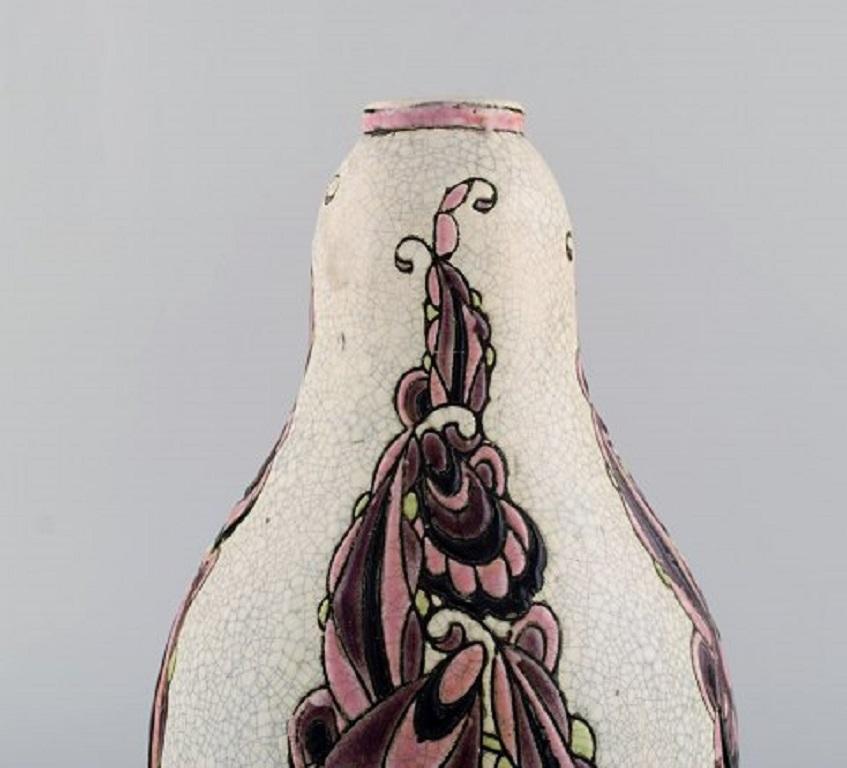 Charles Catteau für Boch Freres Keramis, Belgien, Art déco-Vase (Belgisch) im Angebot