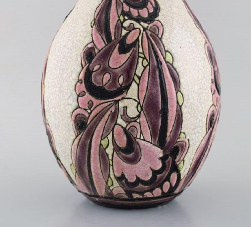 Belge Vase Art Déco Charles Catteau pour Boch Freres Keramis, Belgique en vente