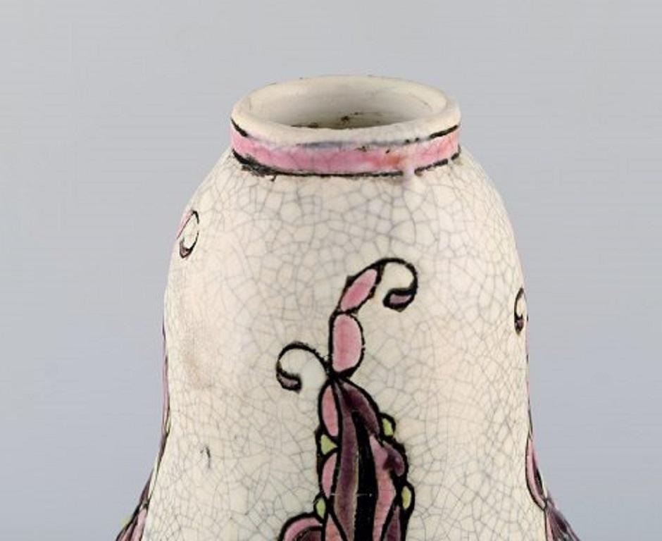 Charles Catteau für Boch Freres Keramis, Belgien, Art déco-Vase (Frühes 20. Jahrhundert) im Angebot