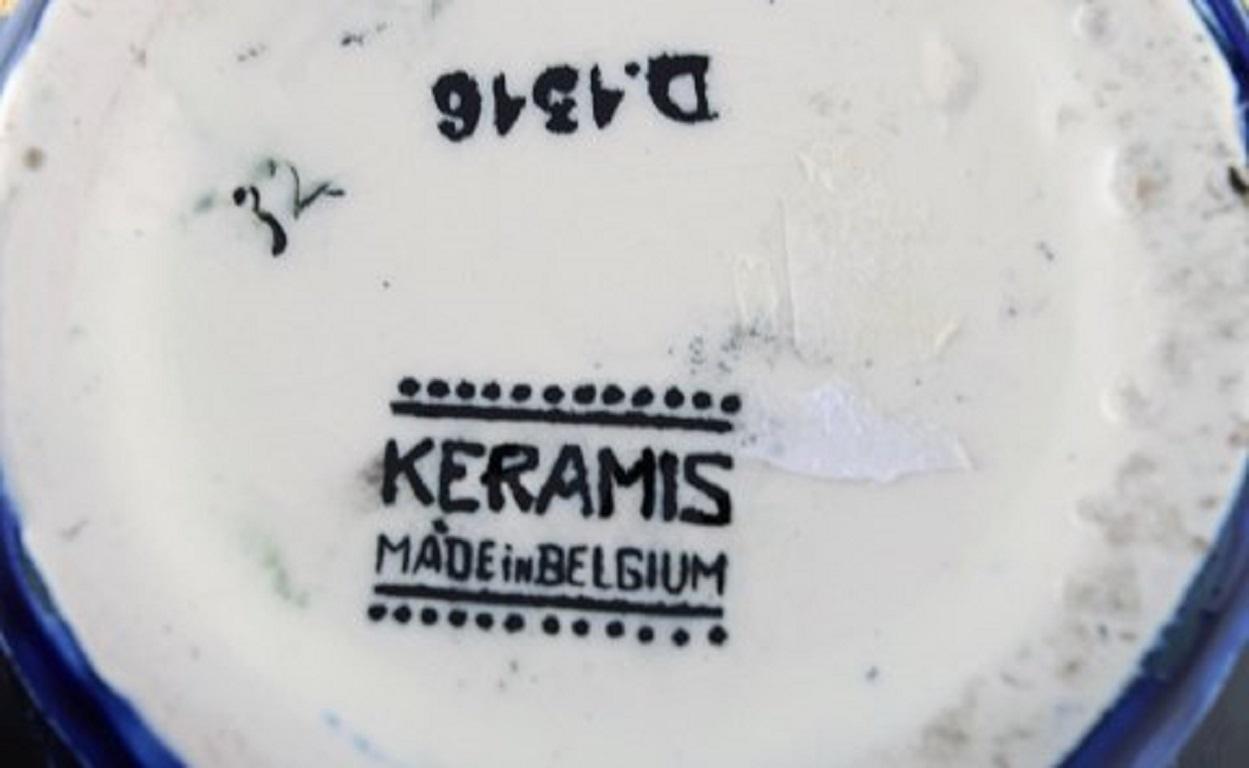 Ceramic Charles Catteau for Boch Freres Keramis, Belgium, Art Deco Vase