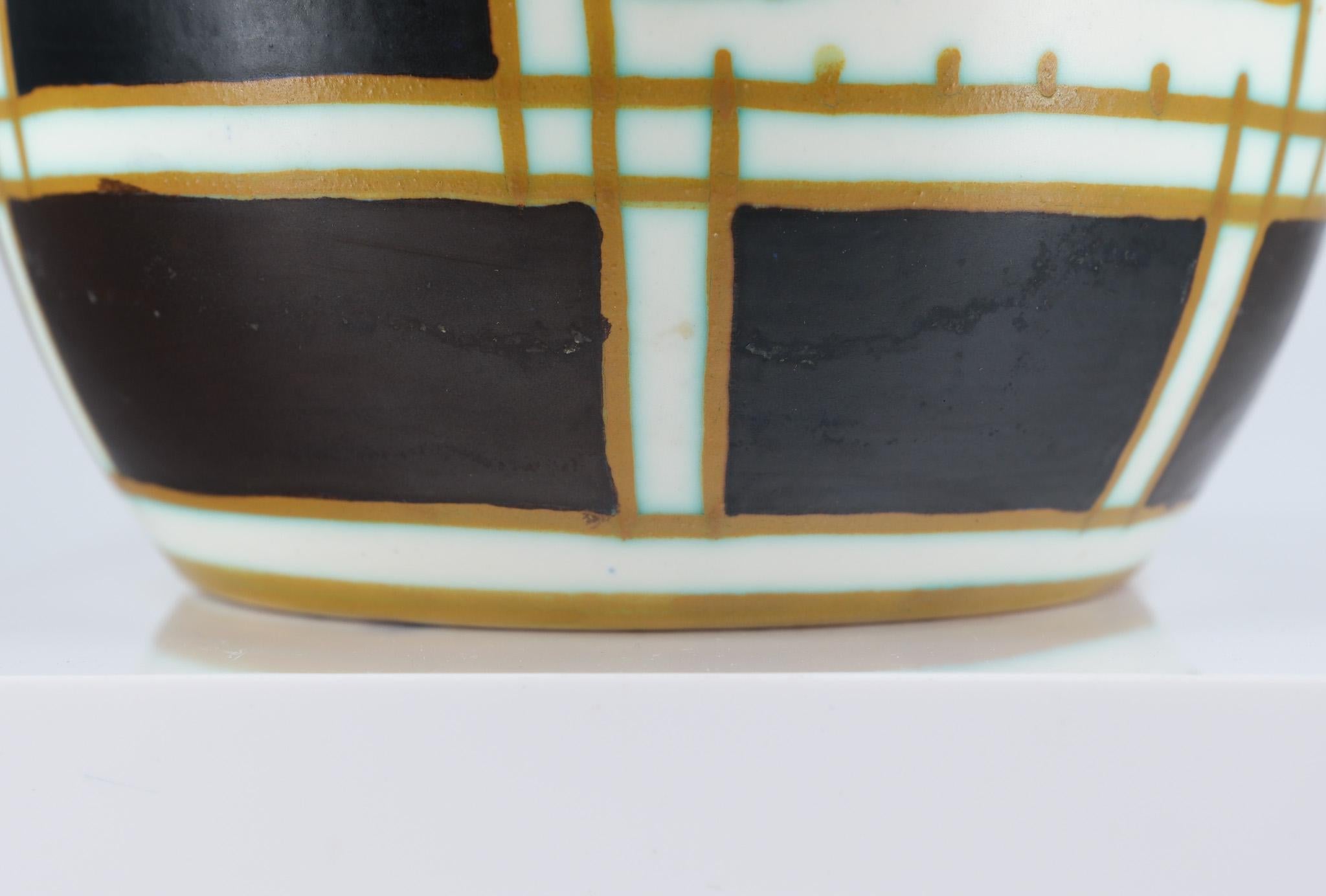 Metà XX secolo Charles Catteau Vaso a balaustro Art Deco per Boch Frères Keramis Circa 1930 in vendita