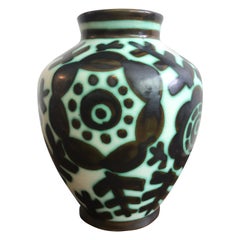 Vaso in ceramica Charles Catteau Art Deco