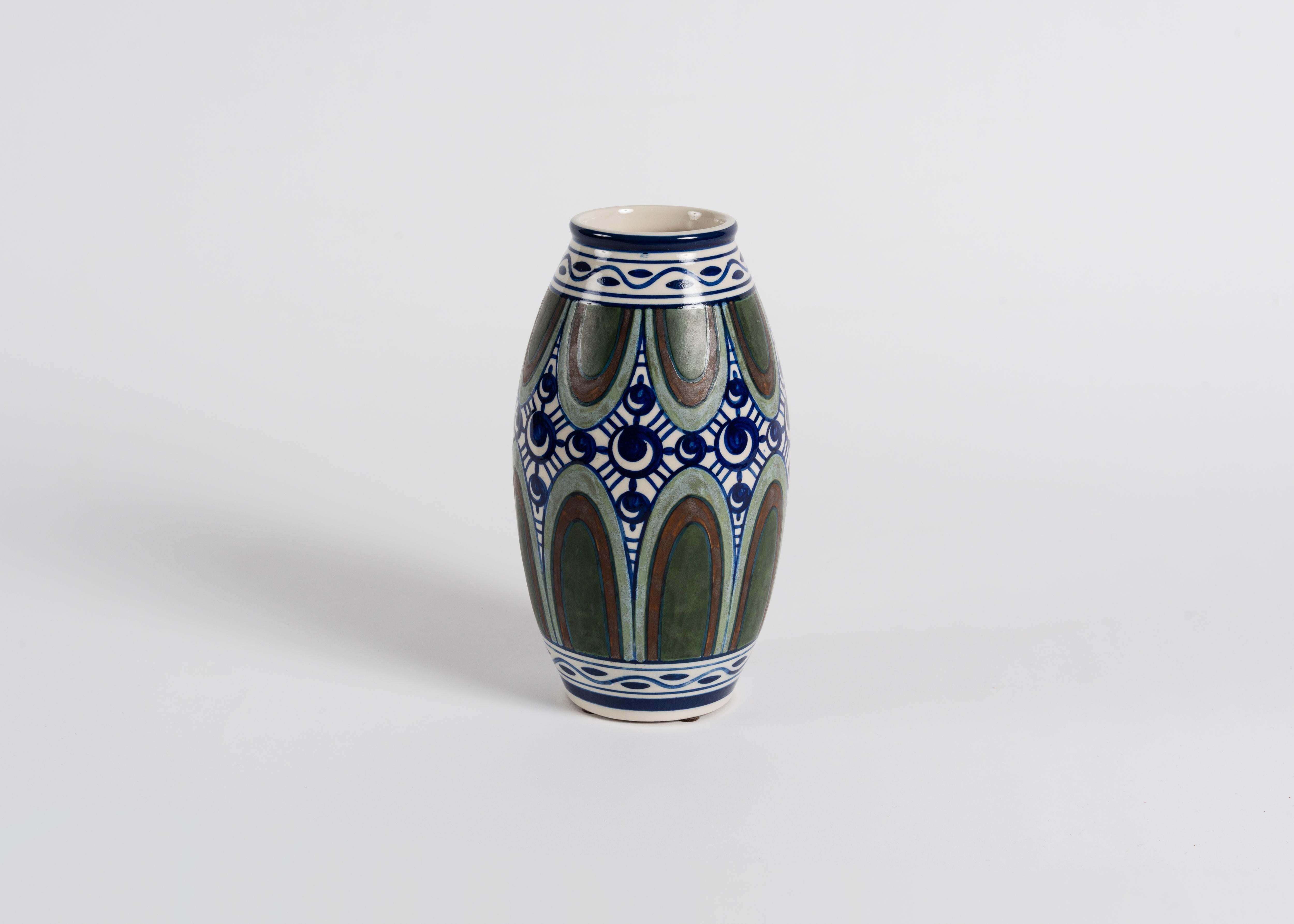Belgian Charles Catteau, Art Deco Vase, Belgium, circa 1920