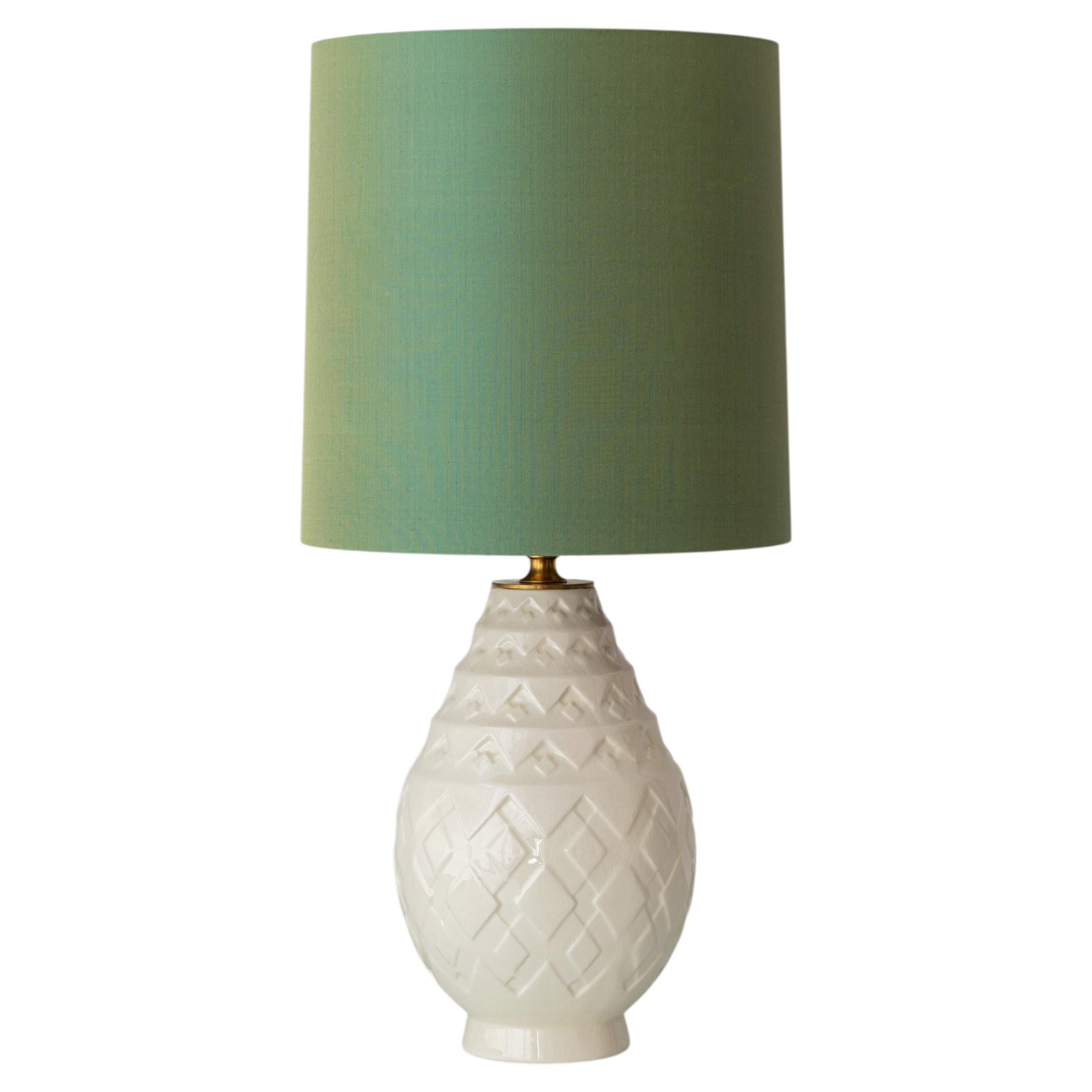 Lampe de table Art déco en céramique en forme d'ananas, Charles Catteau pour Boch Frères, années 1930