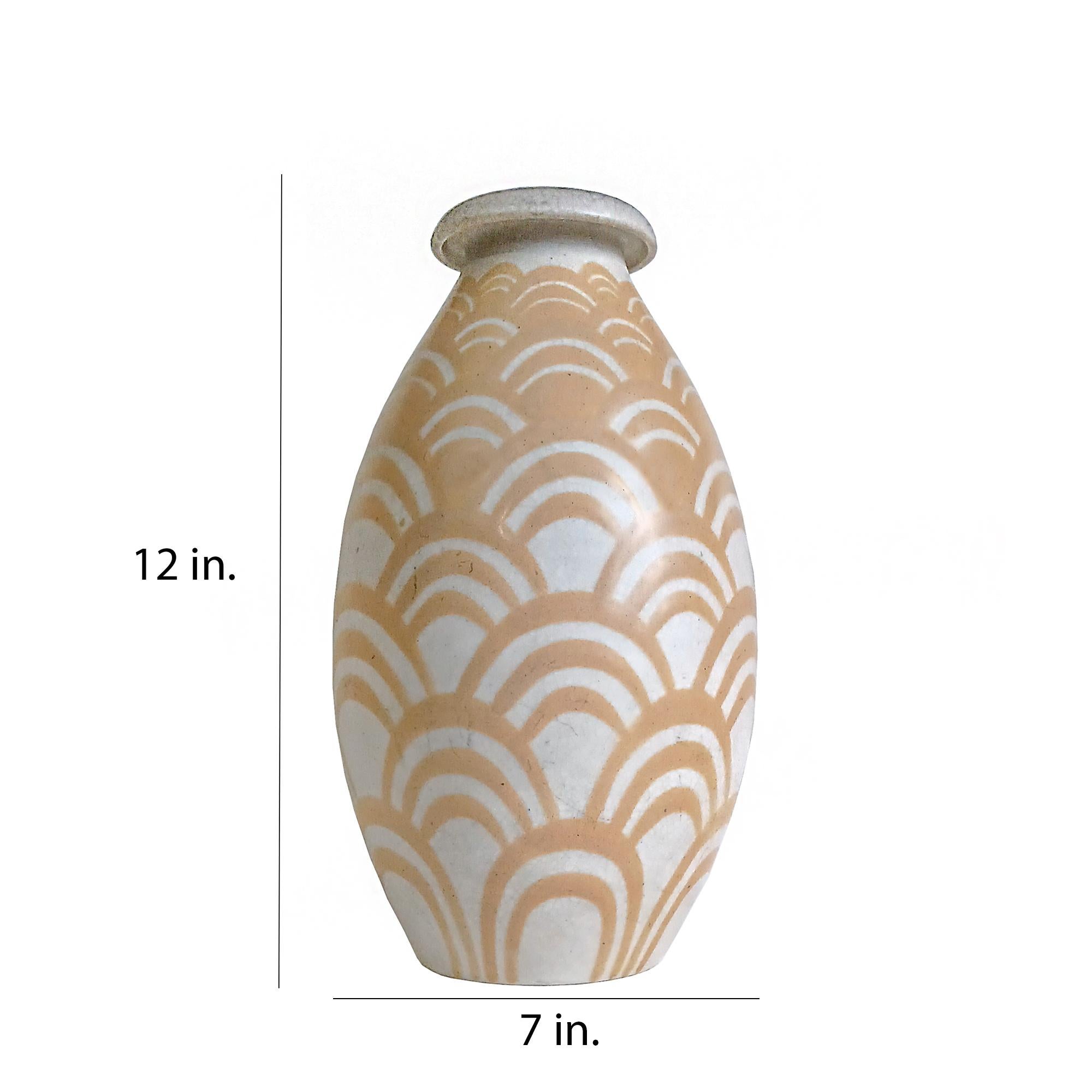 Charles Catteau Art Deco Ceramic Vase, Circa 1920 11