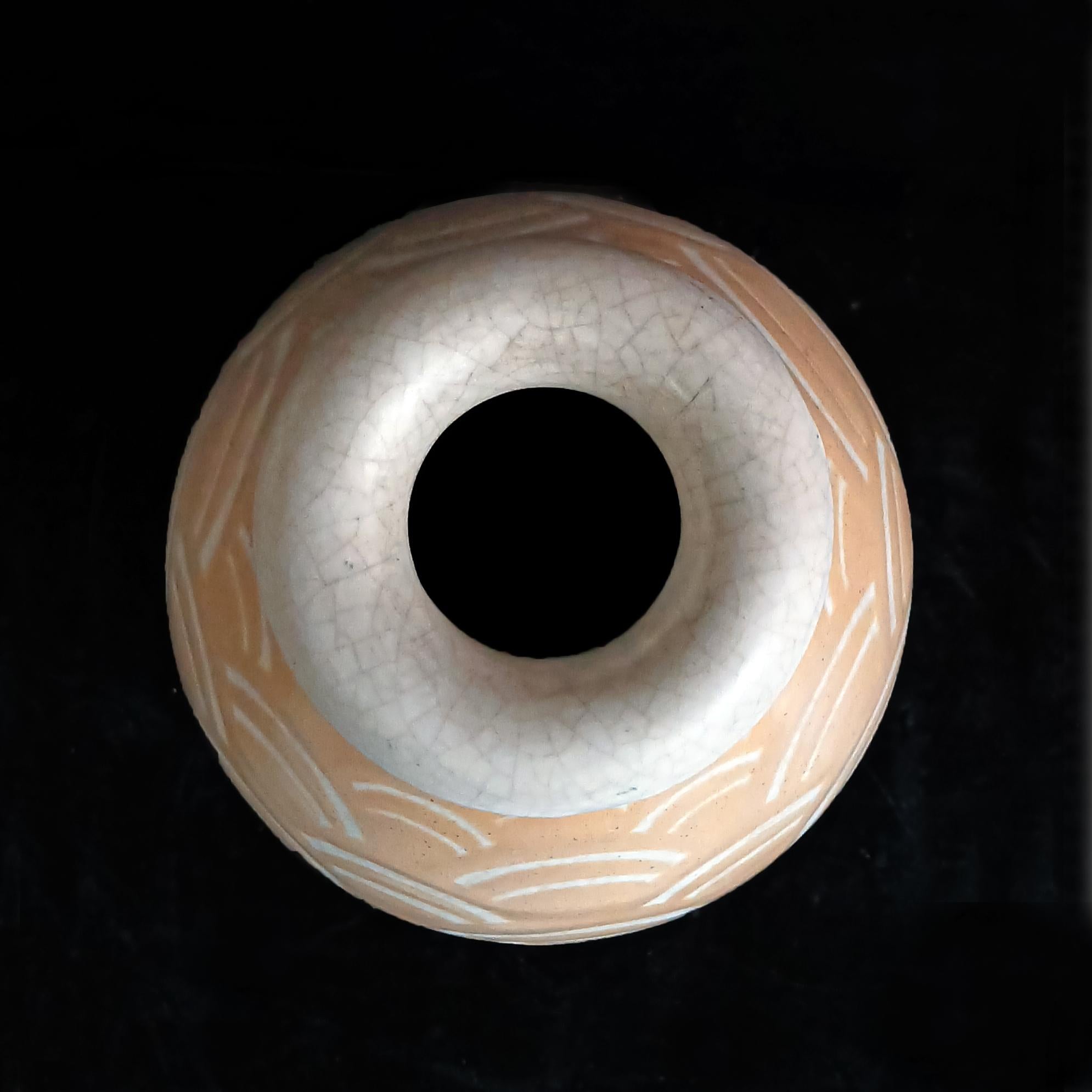 Charles Catteau Art Deco Ceramic Vase, Circa 1920 4
