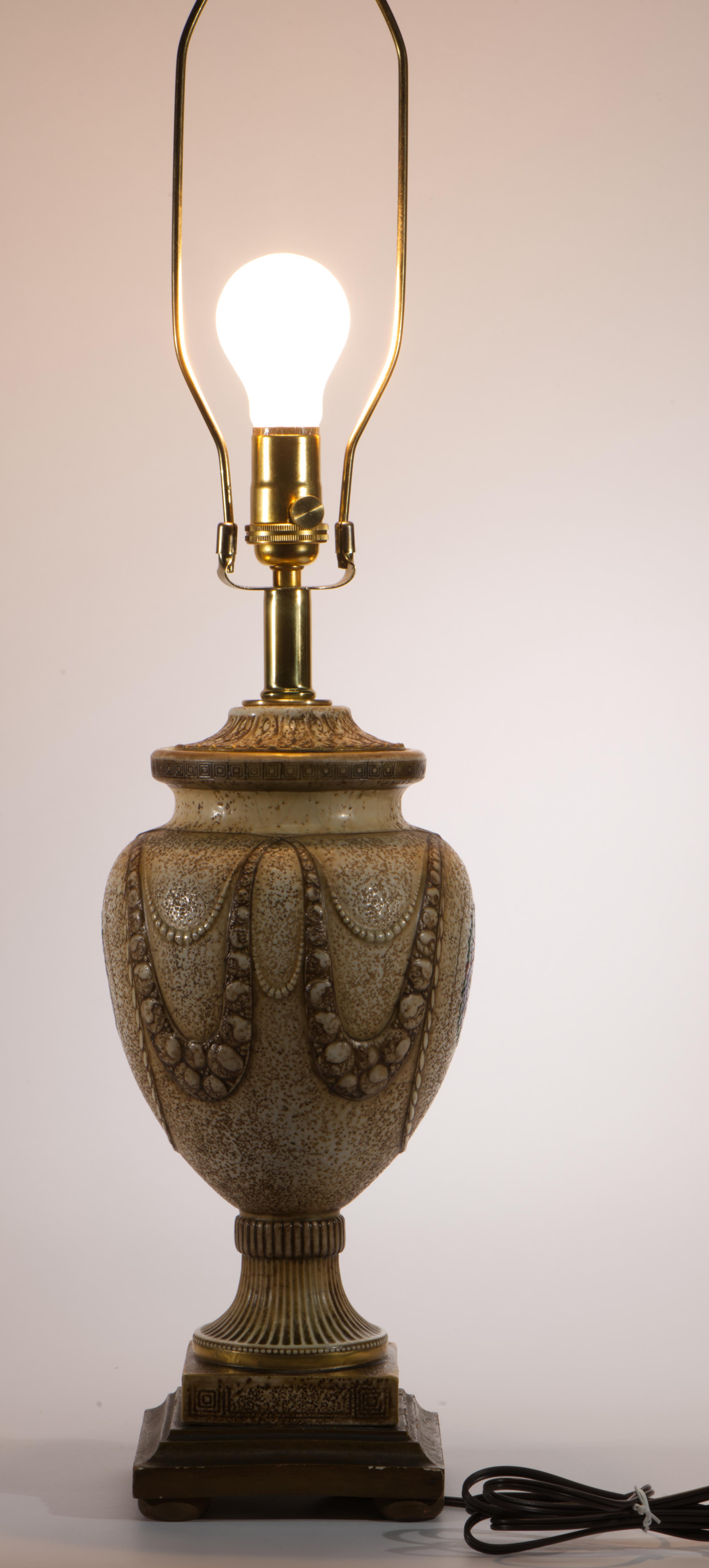 Charles Catteau for Boch Freres Art Deco Urn Table Lamp Belgium 1920s For Sale 9
