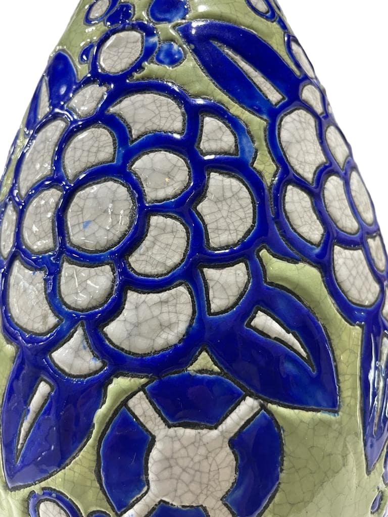 CHARLES CATTEAU für BOCH La Louviere Vase „Fleur“ 1930 (Art déco) im Angebot