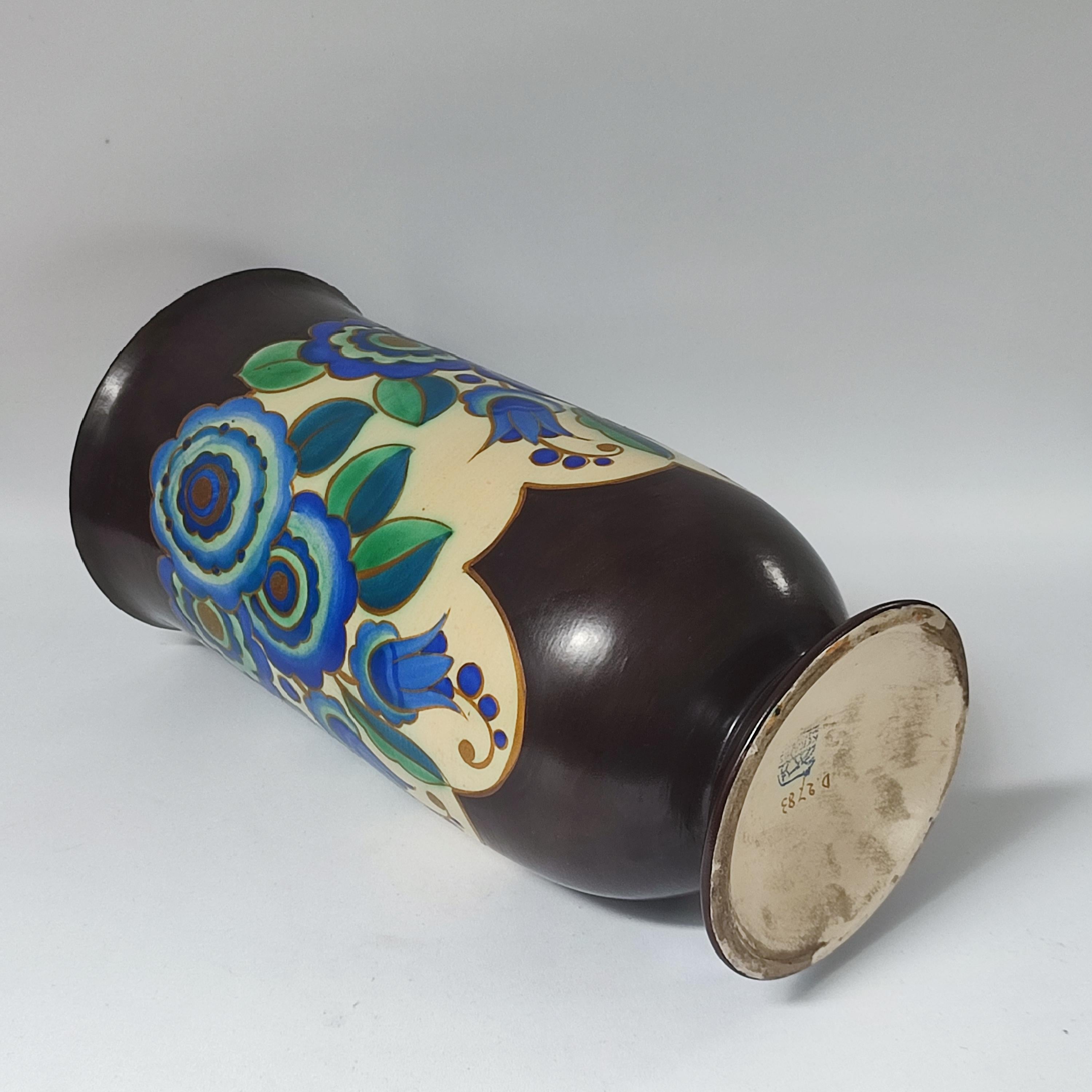 Charles Catteau pour Keramis - Vase floral Art déco, Belgique, années 1940. en vente 7