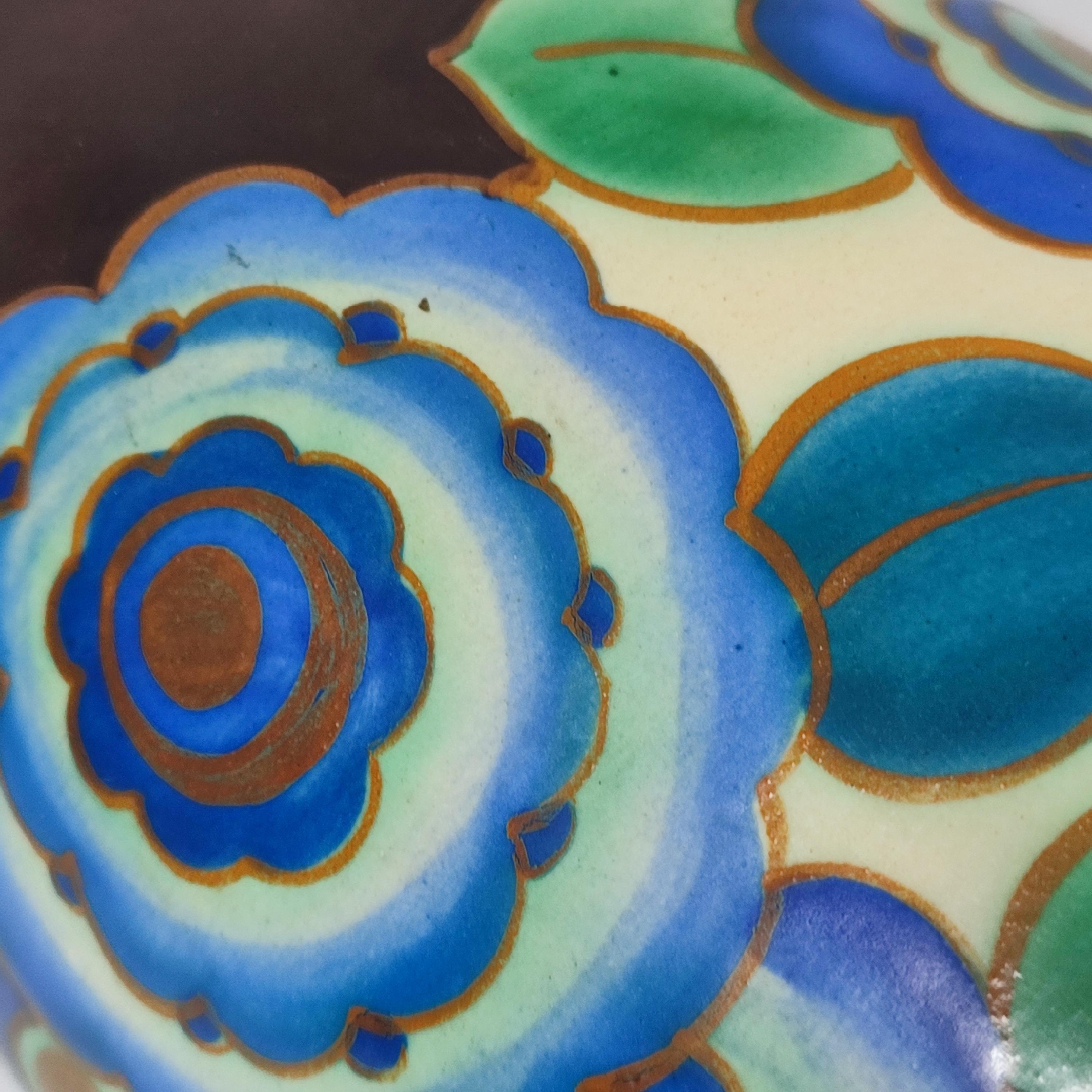 Charles Catteau pour Keramis - Vase floral Art déco, Belgique, années 1940. en vente 8