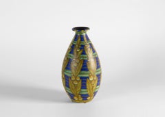 Charles Catteau for Kéramis, Ovoid Art Deco Vase, Belgium, circa 1924