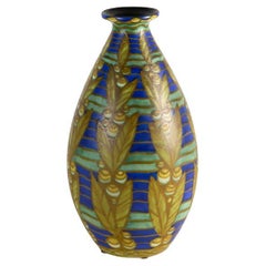 Charles Catteau pour CIRCA, Vase ovoïde Art déco, Belgique, vers 1924