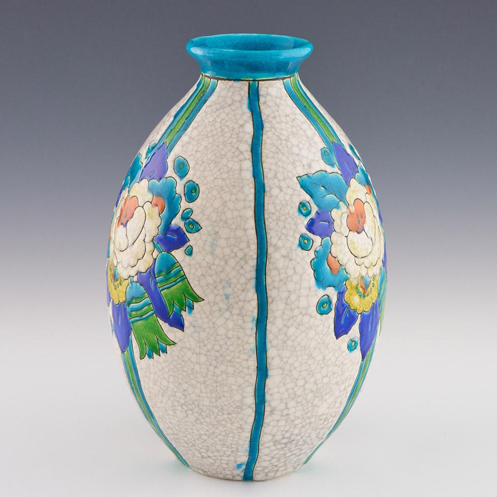 Charles Catteau-Vase für Boch Freres, um 1925 im Zustand „Gut“ in Tunbridge Wells, GB