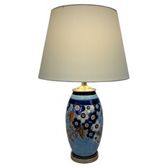 Antique Charles Catteau’s Boch Frères Ceramics Table Lamp
