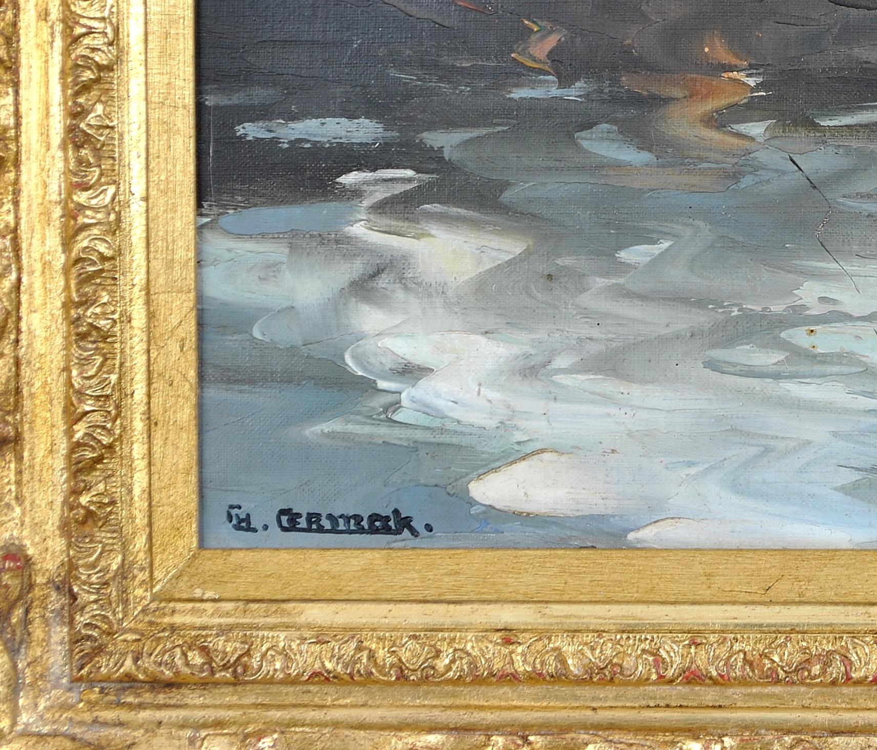 Côte d'Azur Harbor - French Impressionist Saint-Tropez Riviera Provence Painting For Sale 7
