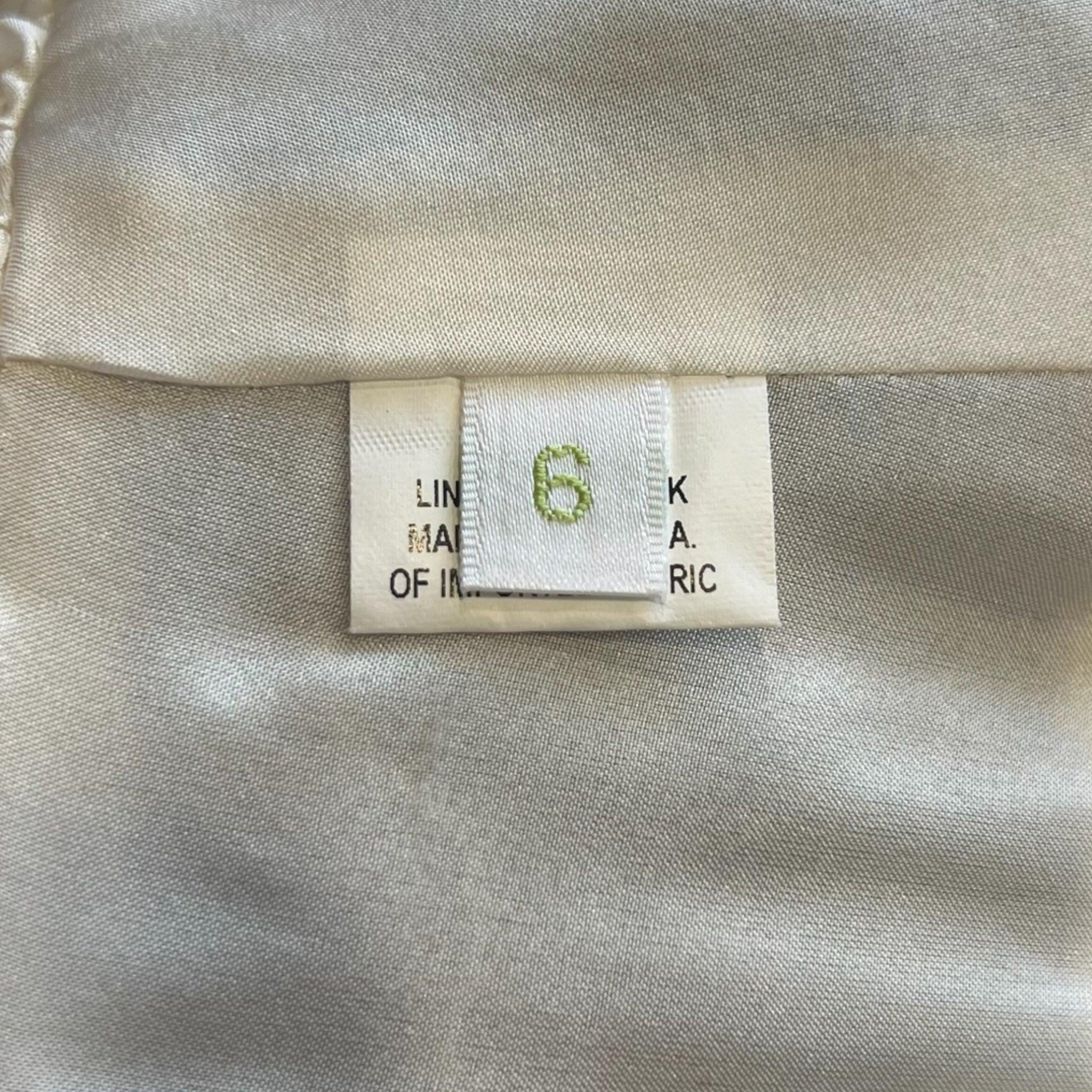 Charles Chang Lima Elfenbeinfarbenes Kleid aus Seide und schwarzer Spitze, 2010er Jahre im Zustand „Neu“ im Angebot in Los Angeles, CA