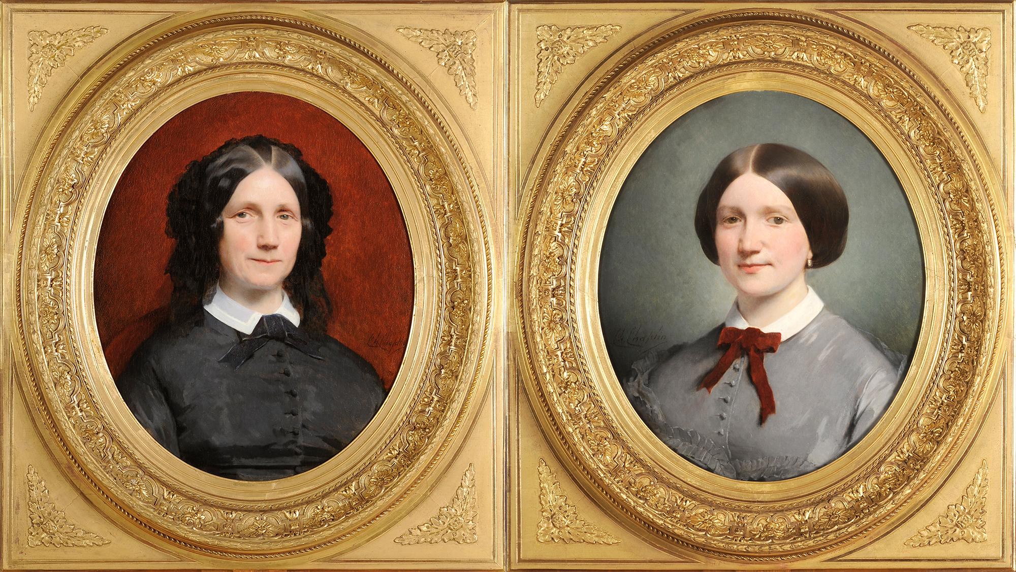 Pair of women portraits