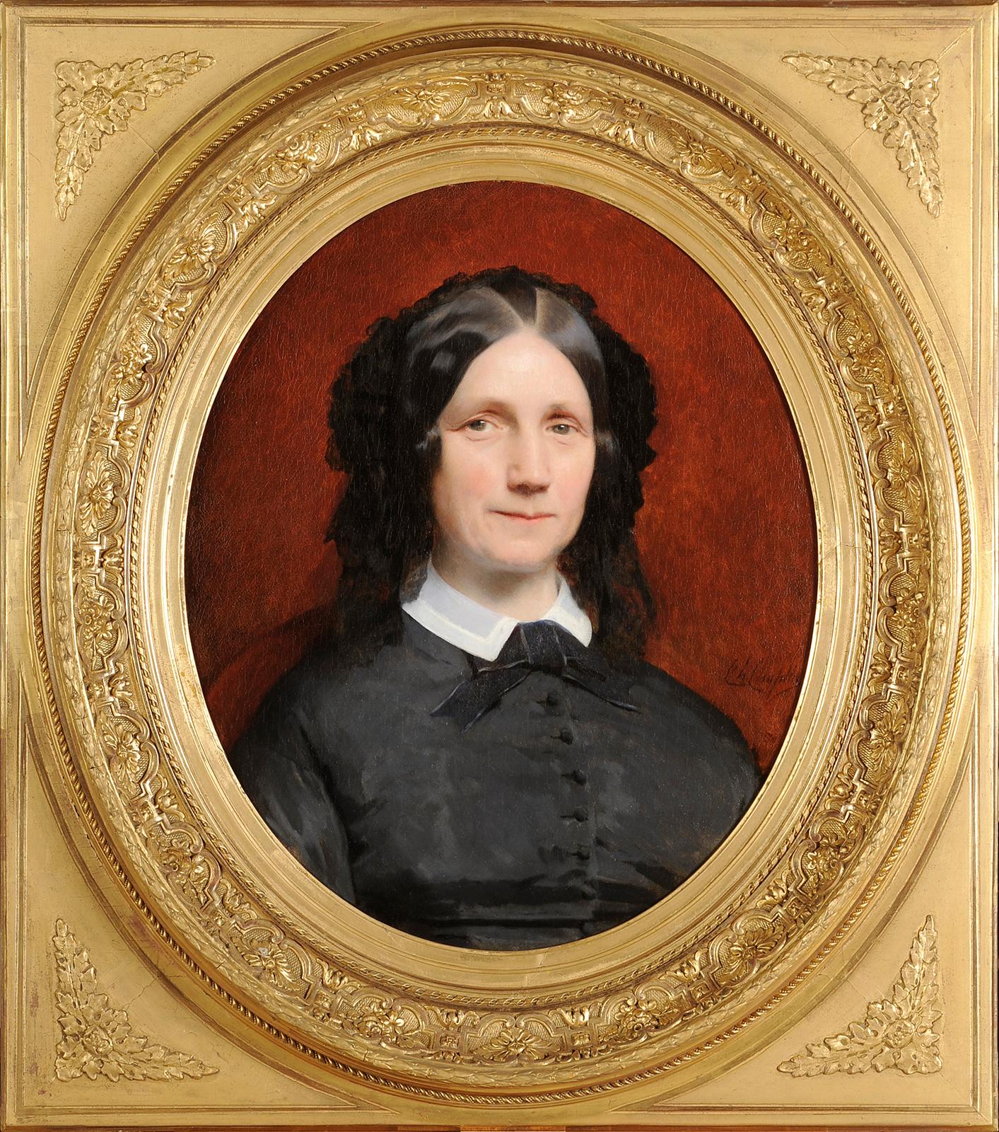 Ritratti di donne del periodo di Napoleone III - Painting di Charles Chaplin 