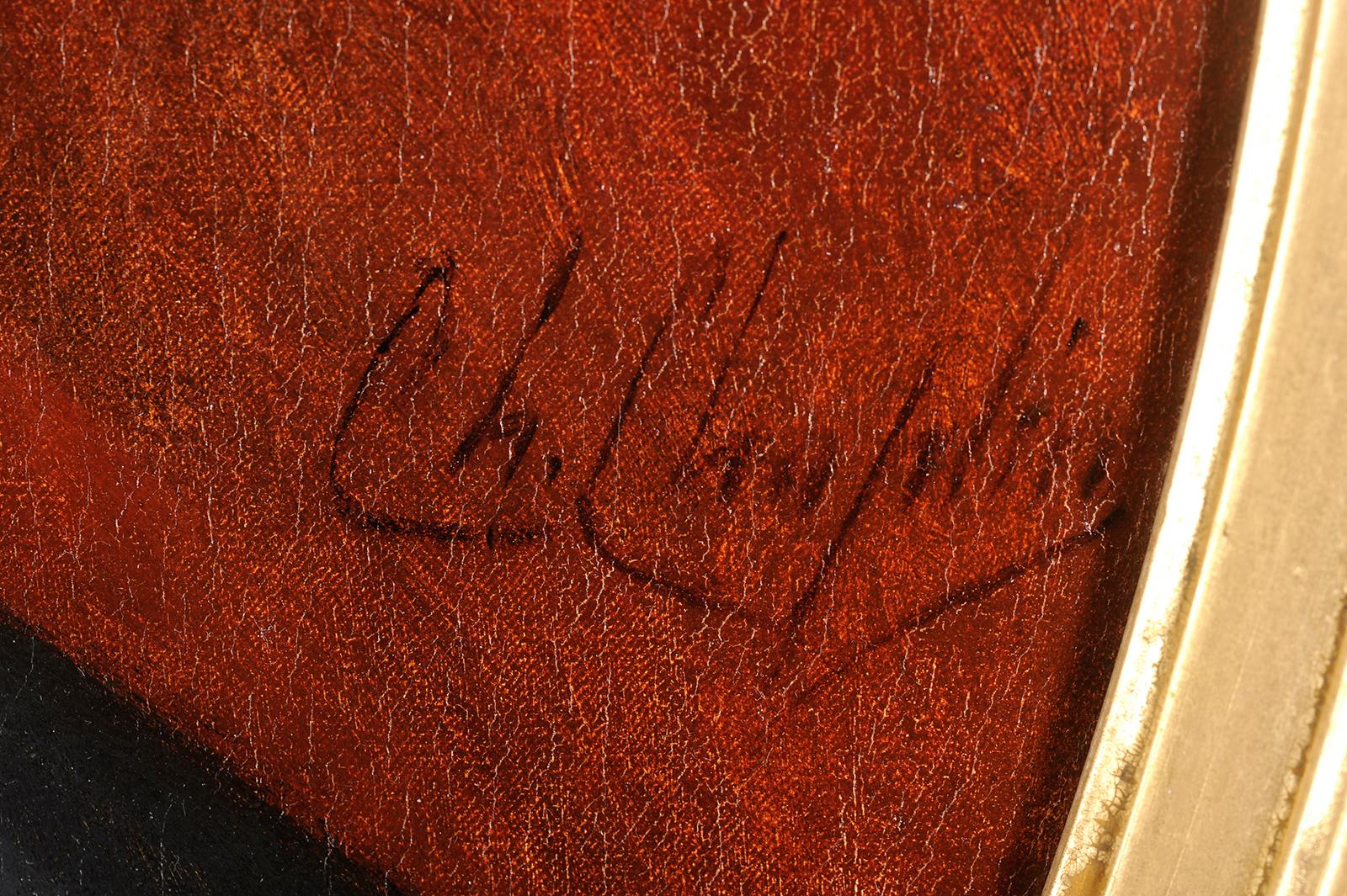 Charles Chaplin
(Les Andelys 1825 - Parigi, 1891)
Ritratti di donne
Coppia di olii su tele rettangolari
H. 60 cm; L. 50 cm
Firmato

Allievo di A. Michel Drolling all'École des Beaux-Arts di Parigi, Chaplin lavora nella più pura vena accademica,