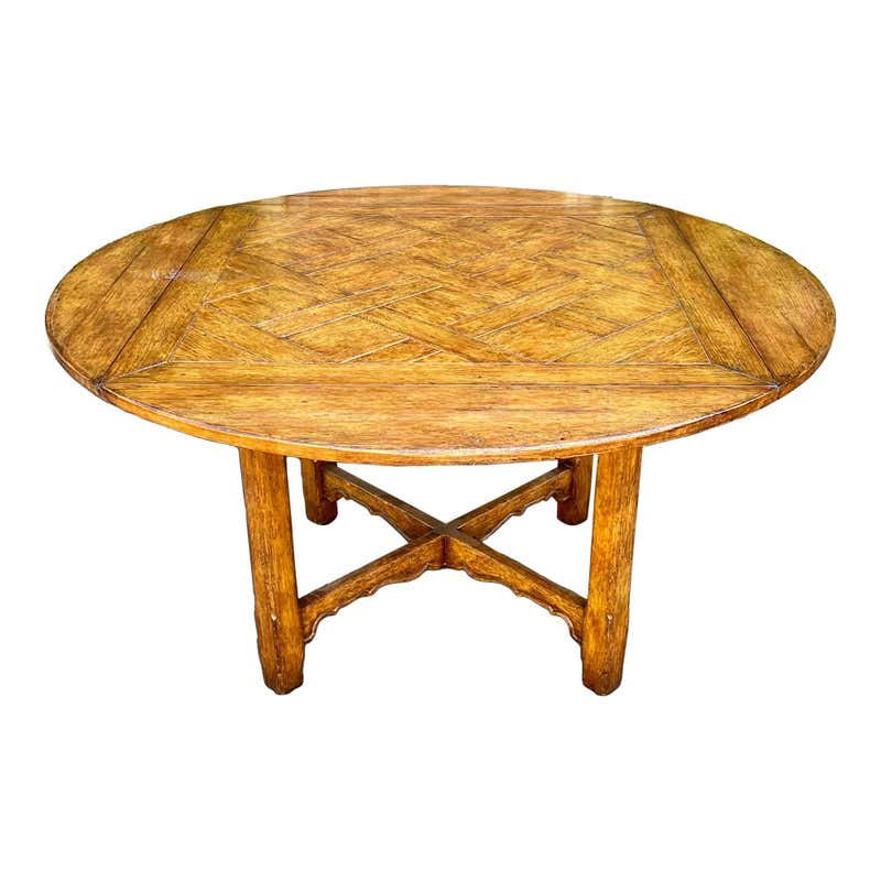 Rustic Round Tables - 52 For Sale on 1stDibs | rustic round dining ...