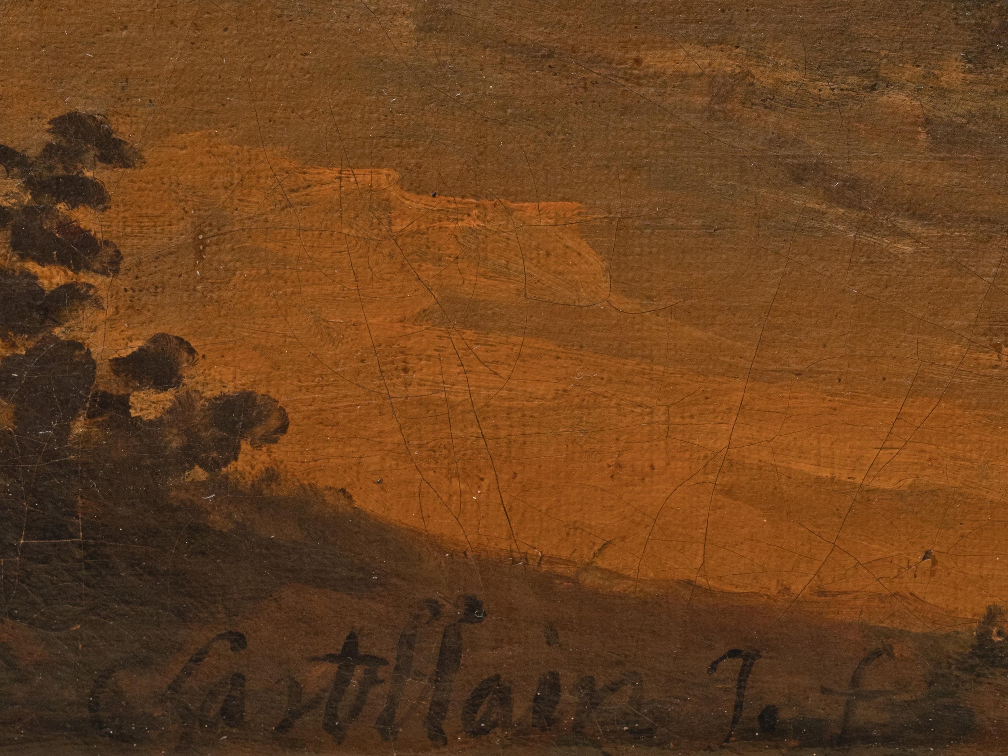 Louis XIV à cheval devant Mons, signé C.I.C., français, 18e C. en vente 5