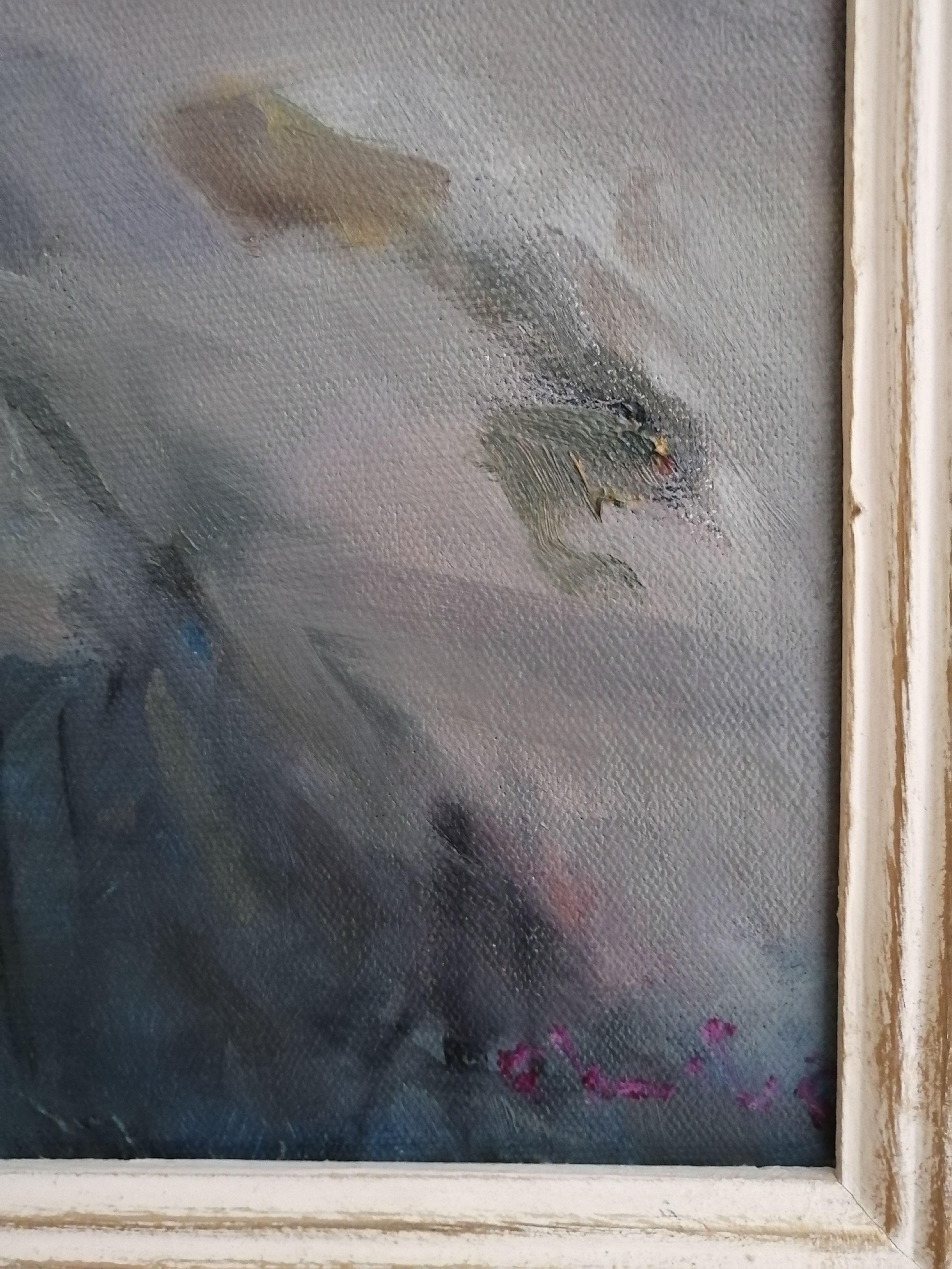 Pintura de la serie Invierno sobre San Petersburgo, Rusia :: Pintura :: Realismo :: Esta obra viene con un certificado oficial de autenticidad firmado por el artista :: Lista para colgar: Sí :: Firmado: Sí :: Ubicación de la firma: esquina derecha