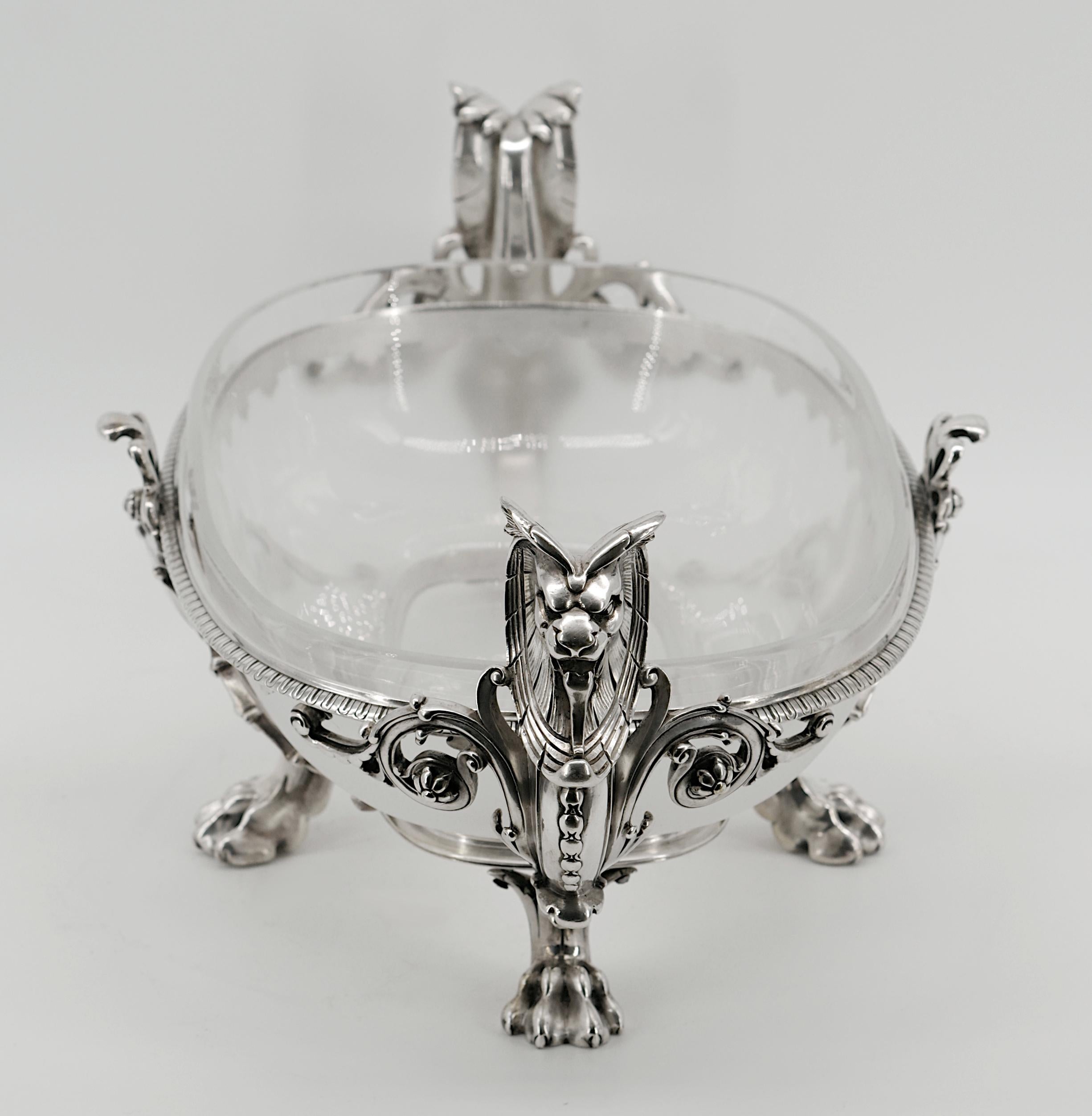 Charles Christofle Centre de table en bronze argenté Napoléon III, 1856 en vente 7