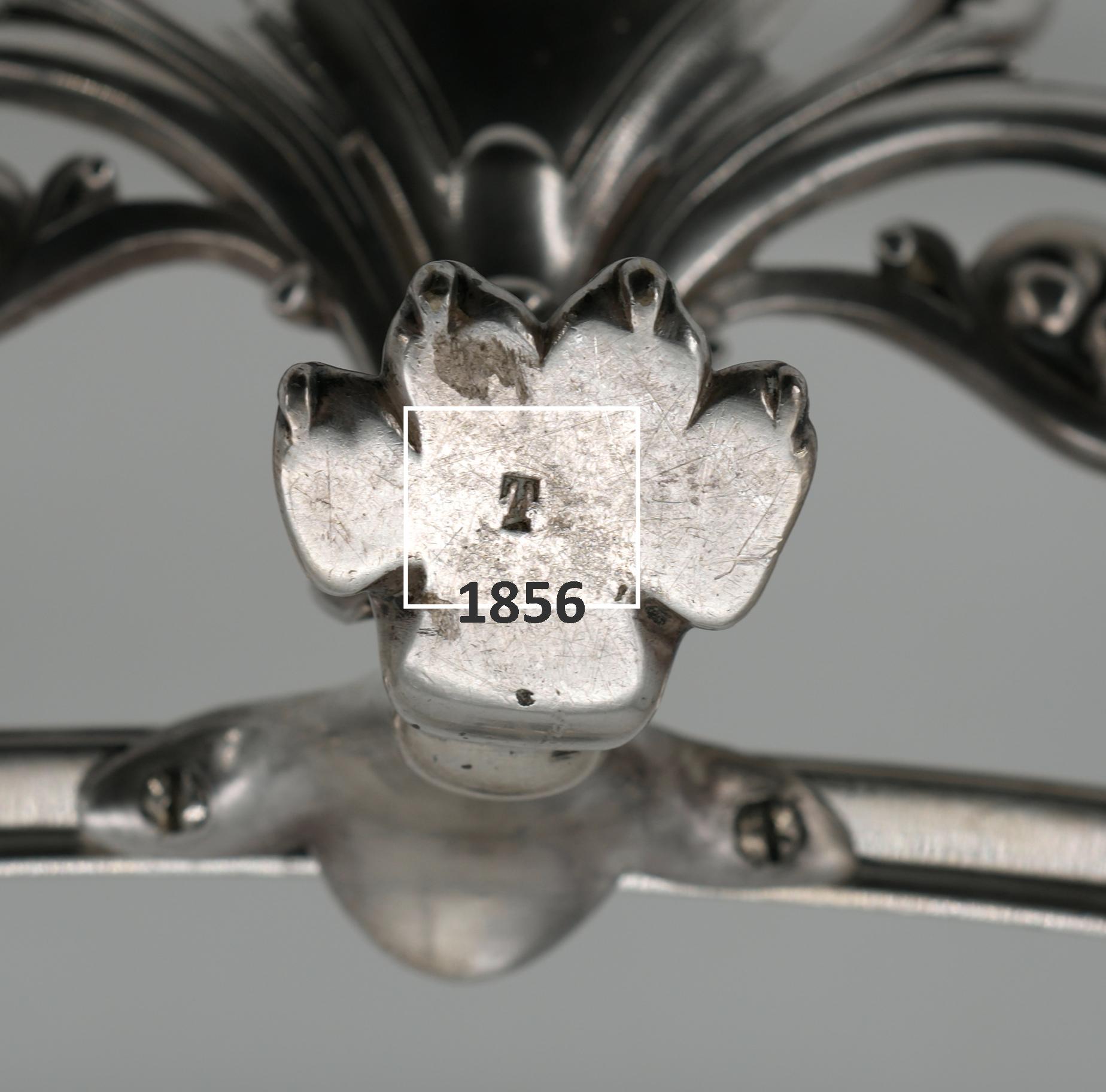 Charles Christofle Centre de table en bronze argenté Napoléon III, 1856 en vente 11