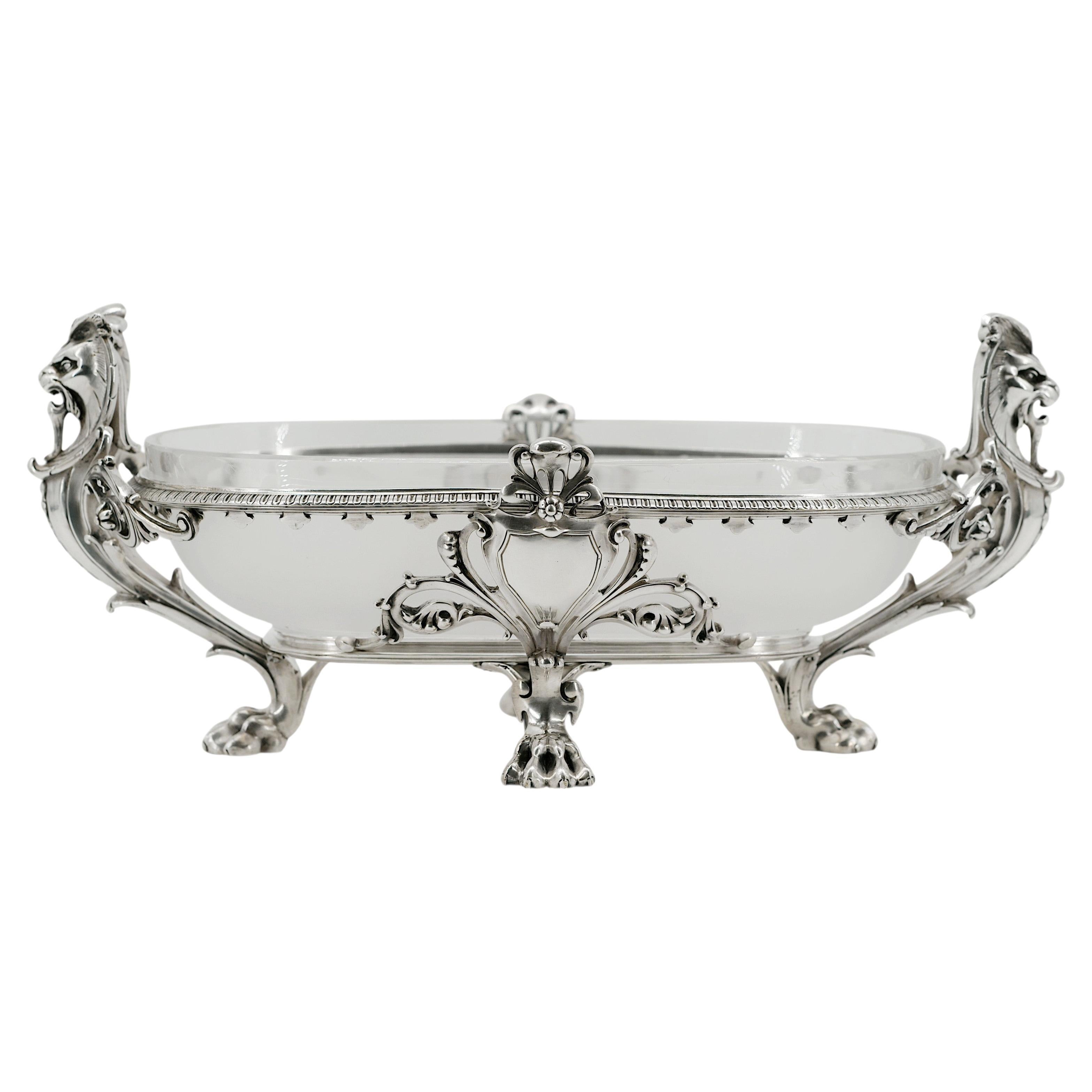 Charles CHRISTOFLE Napoleon III Silverplate Bronze Centerpiece, 1856