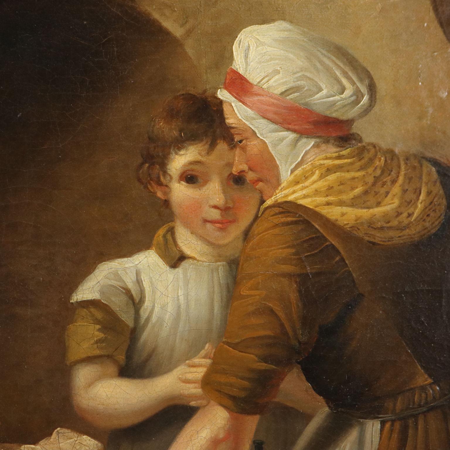 The Family Lunch 1802 Painting by Charles Christophe Coventry For Sale 3