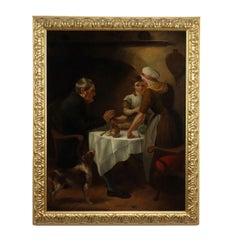 La comida familiar 1802 Pintura de Charles Christophe Coventry