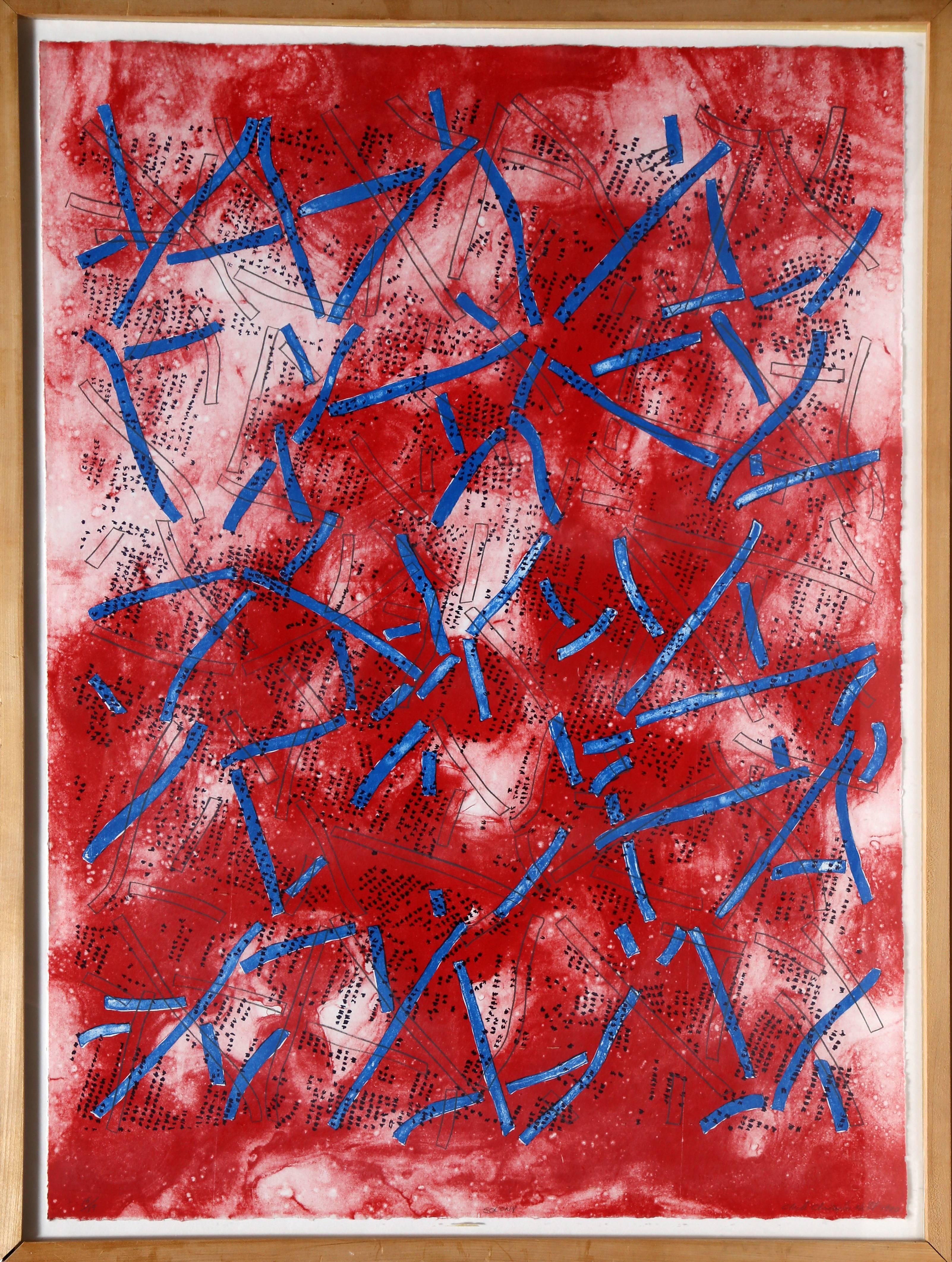 Artist: Charles Christopher Hill, American (1948 - )
Title: Socony
Year: 1980
Medium: Lithograph, signed and numbered in pencil
Edition: 15/19
Size: 30.5 x 23 inches
Frame Size: 33.25 x 25.25 inches

