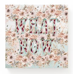 " WHAT NOW" Hand-Cut Assemblage from Charles Clary with Floral Design