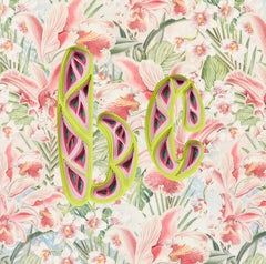 "BC" Dimensional Wall-Hanging Sculpture by Charles Clary