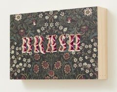 "BRASH" Bold, Text-Based Dimensional Panel with Hand-cut Paper