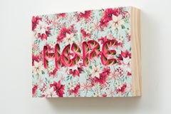 "HOPE" Dimensional Hand-Cut Paper in Text-Based Sculptural Design