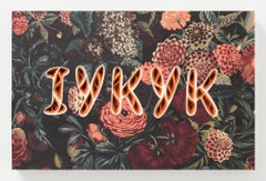 "IYKYK" Contemporary Text-Based Sculptural Paper Assemblage