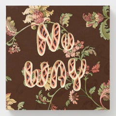 "NO WAY" Hand-cut and Layered Paper with Floral Design by Charles Clary
