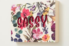 "SASSY" Floral Typography with Hand-Cut and Layered Paper